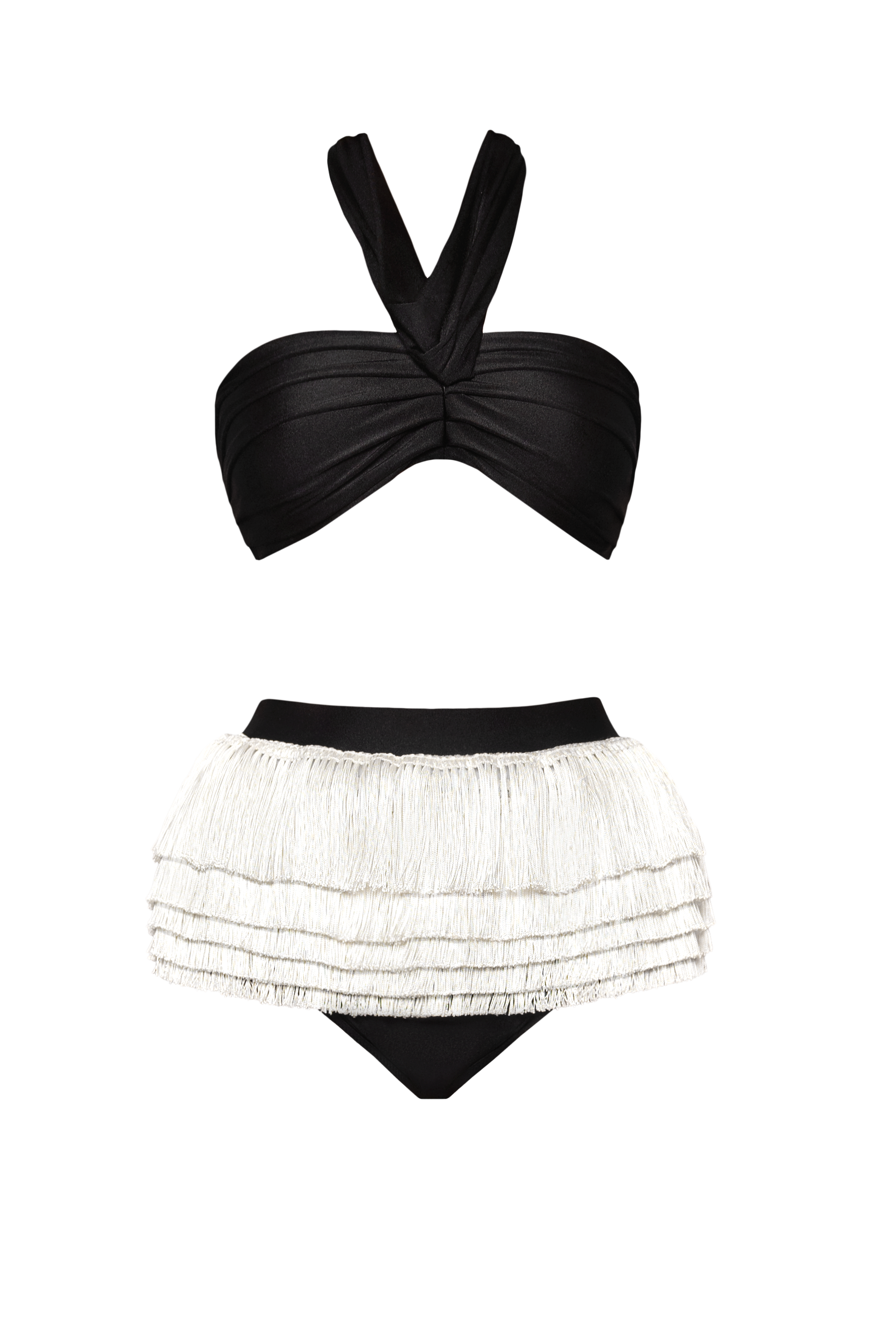 Audrey Swim Bottom Black/White